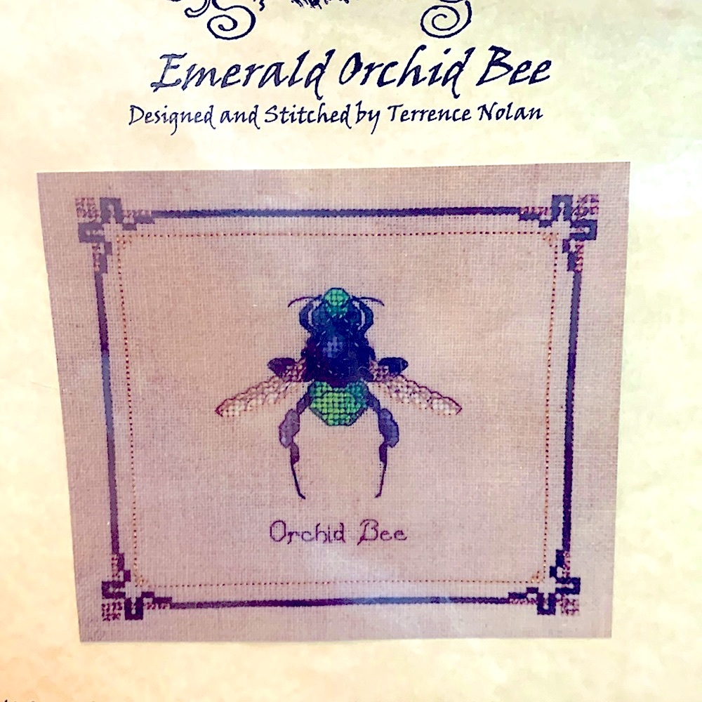 Cross stitch kit - Prof. Fizzby's Wonderous Strange *Emerald Bee* Terrance Nolan